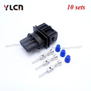 

High Quality Factory Direct 10 Sets kit 3 Pin/Way Waterproof Sealed Female Temperature Pulse Sensor Connector Plugs