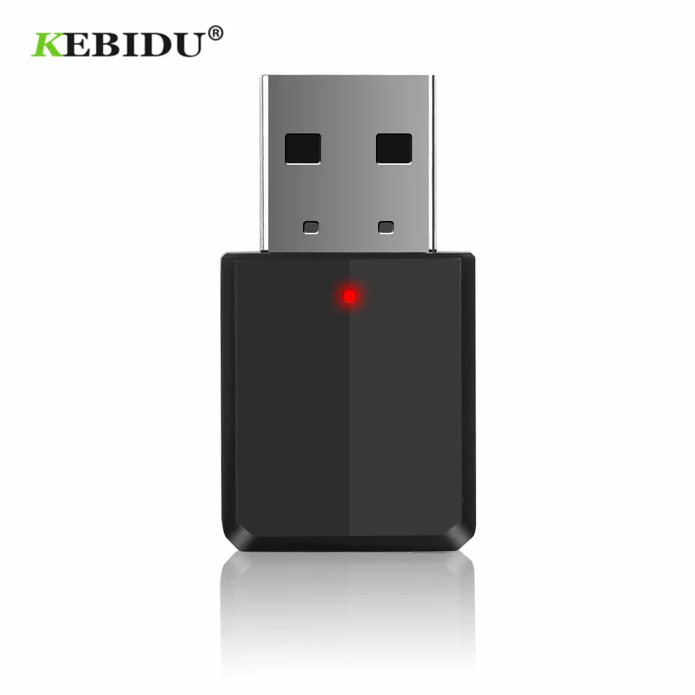 

KEBIDU Bluetooth Transmitter Receiver V5.0 3.5mm AUX Stereo Wireless Bluetooth Adapter For Car Bluetooth Transmitter For TV