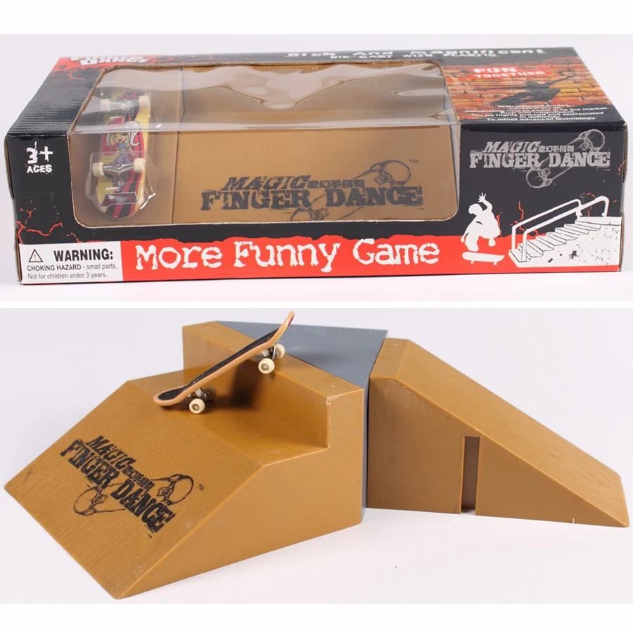 Забавная игра игрушки палец комплект для катания на коньках мини Пальчиковый