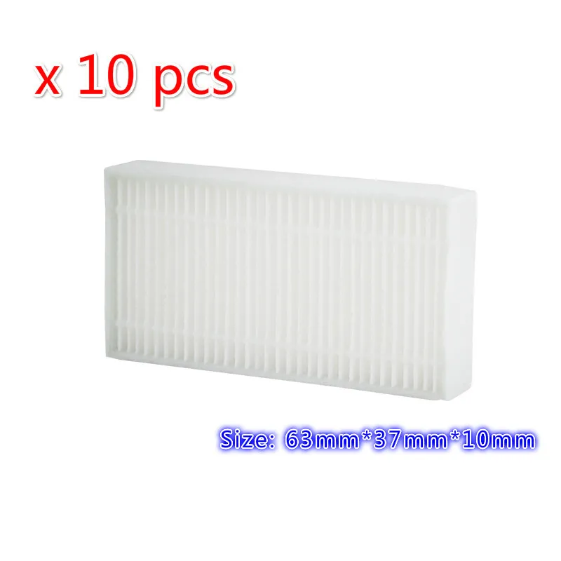 

10pcs/lot Robot Vacuum Cleaner Parts for Fmart zj-c1 Cleaners E-R550W E-R302G YZ-Q1 YZ-Q2 FM-R150 FM-R330 Hepa Filter