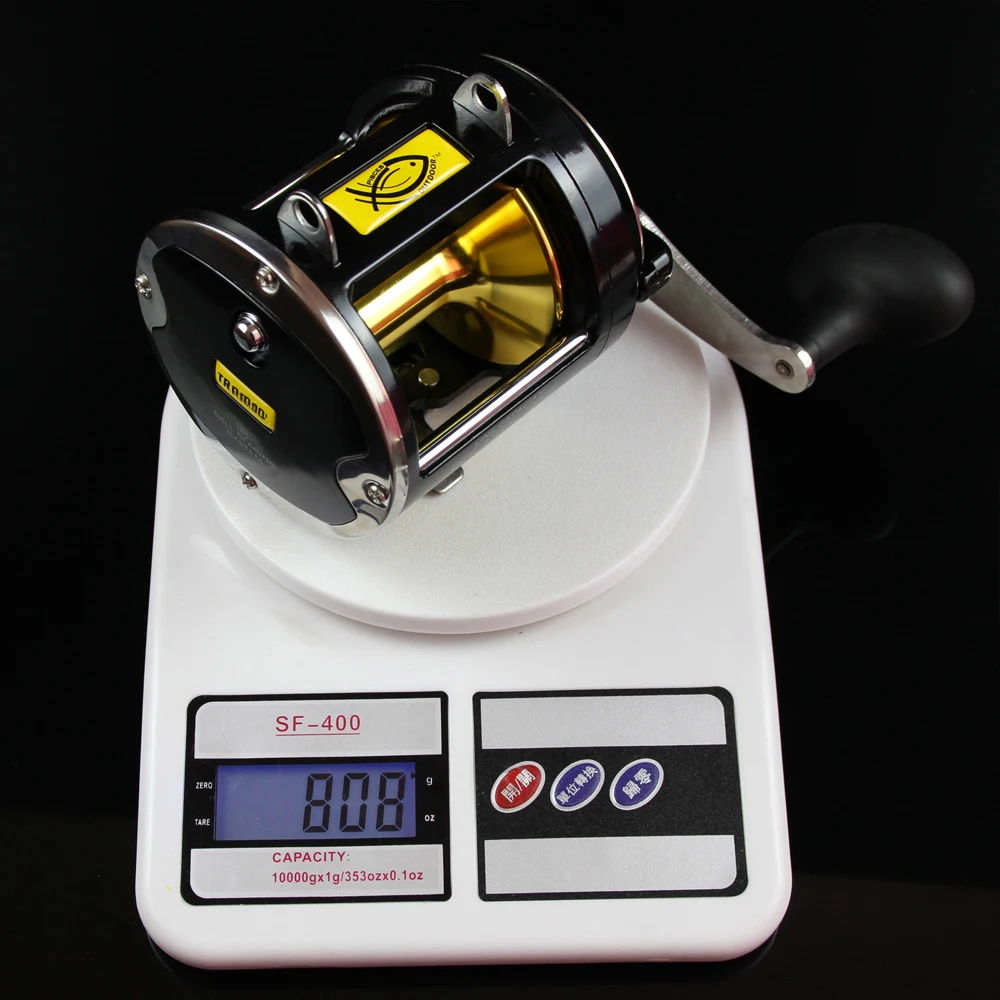 New Black 8 Stainless Steel Ball Bearings Fishing Trolling Reel Jigging 25kg Drage Force Deep Sea Saltwater Boat Fishing Reel  (8)