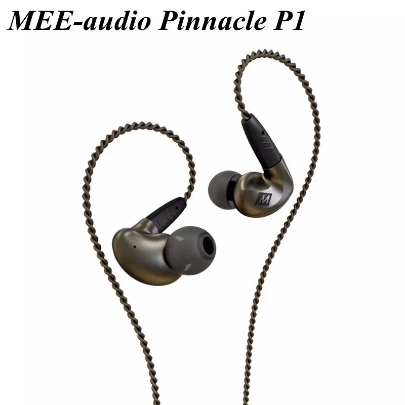 Original MEE Audio MEElectronics Pinnacle P1 Audiophile Bass HIFI DJ Studio Monitor Music In Ear Earphones with Detachable Cable