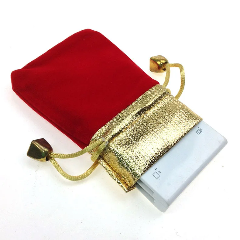 

9*12cm 100pcs Red Phnom Penh Velvet Bags For Jewelry Pouch Gift Bag Package With Drawstrings Bag Wedding Diy Women Display