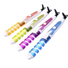 Пластиковые щипцы для завивки волос спиральные электрические инструменты для укладки волос