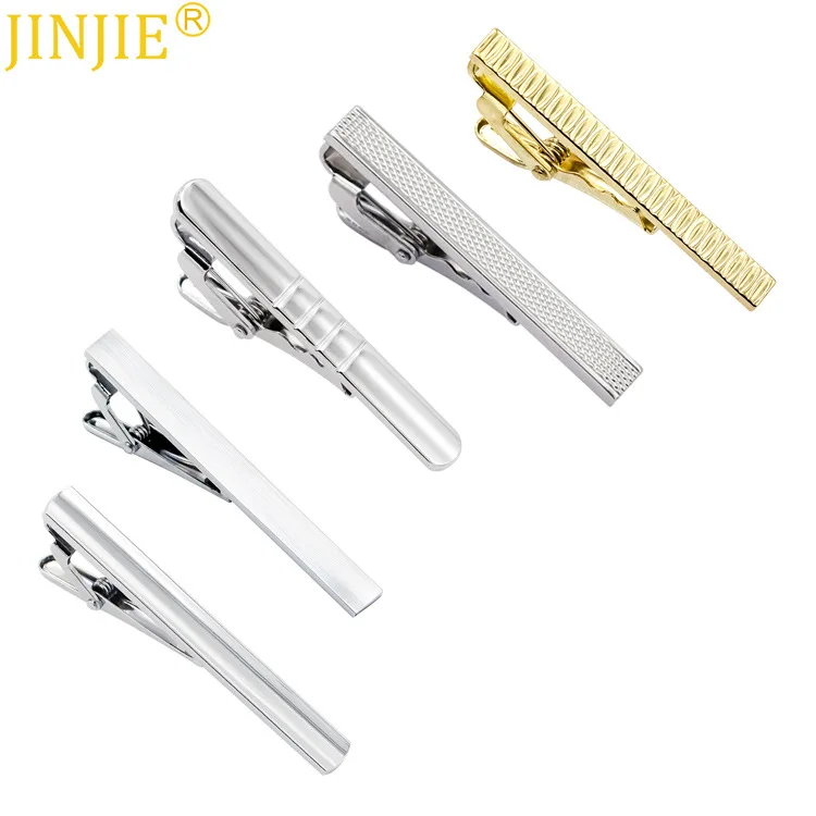 

2019 New Simple Metal Silver Tie Clip for Men Wedding Necktie Crystal Tie Clasp Clip Gentleman Tie Bar Crystal Tie Pin for Gift