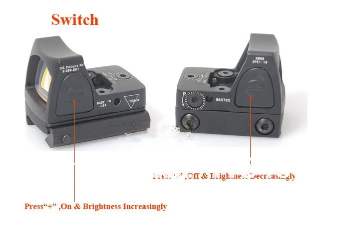 

Trijicon RMR Red Dot Sigh Style Red Dot Sight With Switch For Hunting CL2-0048