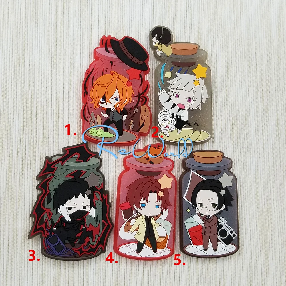 Bungo Stray Dogs Anime Nakajima Atsushi Nakahara Chuya Sakaguchi Ango Akutagawa Ryunosuke Rubber Fridge Magnet Accessory