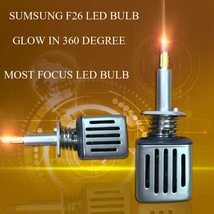 DLAND OWN F26 360 DEGREE GLOWING MOST FOCUSING 52W 5200LM AUTO CAR LED BULB font b