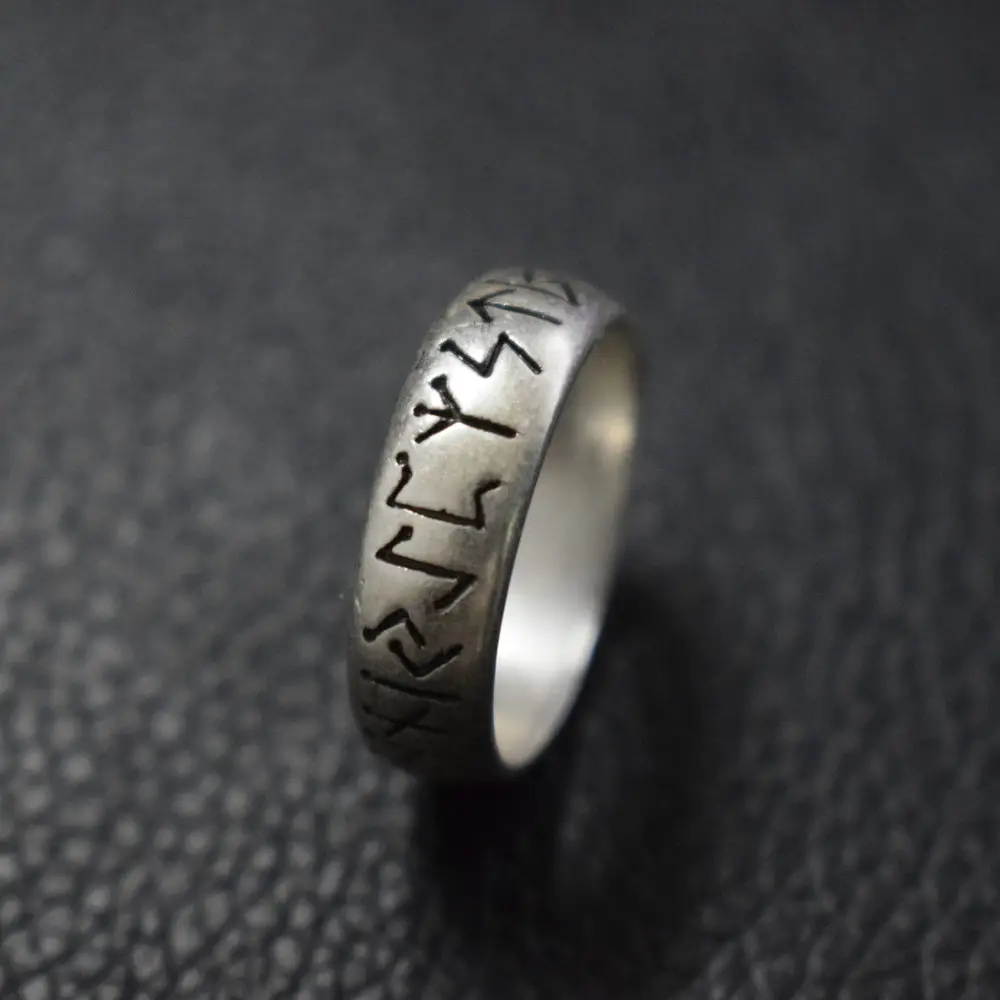 12 шт.: SanLan кольцо викингов с Старший ФУТАРК руны скандинавской кольцо скандинавский ювелирные изделия