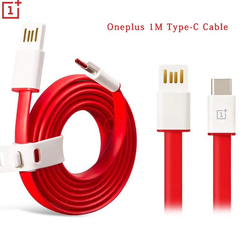 

Original Oneplus USB Type C Cable 100CM Noodle Cord Fast Charger Data Line For Oneplus 2 3 3T 5 5T 6 Samsung Galaxy s8 s9 Plus