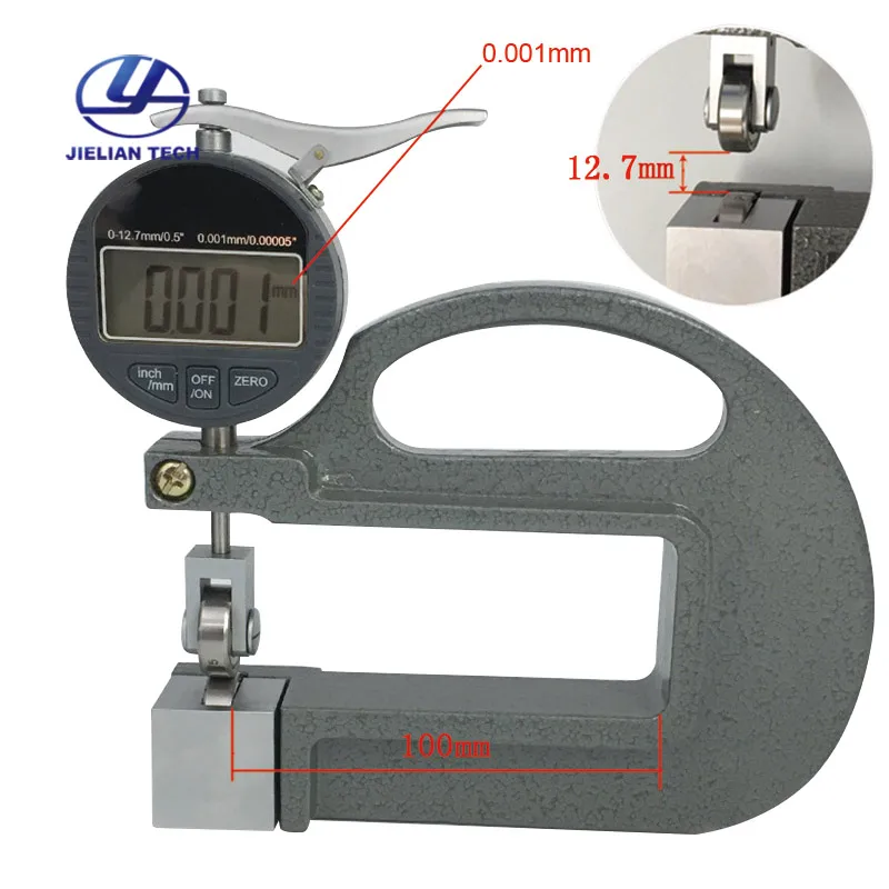 

BC03E Digital display 0.001mm continuous thickness gauge Use in Rubber,fabric