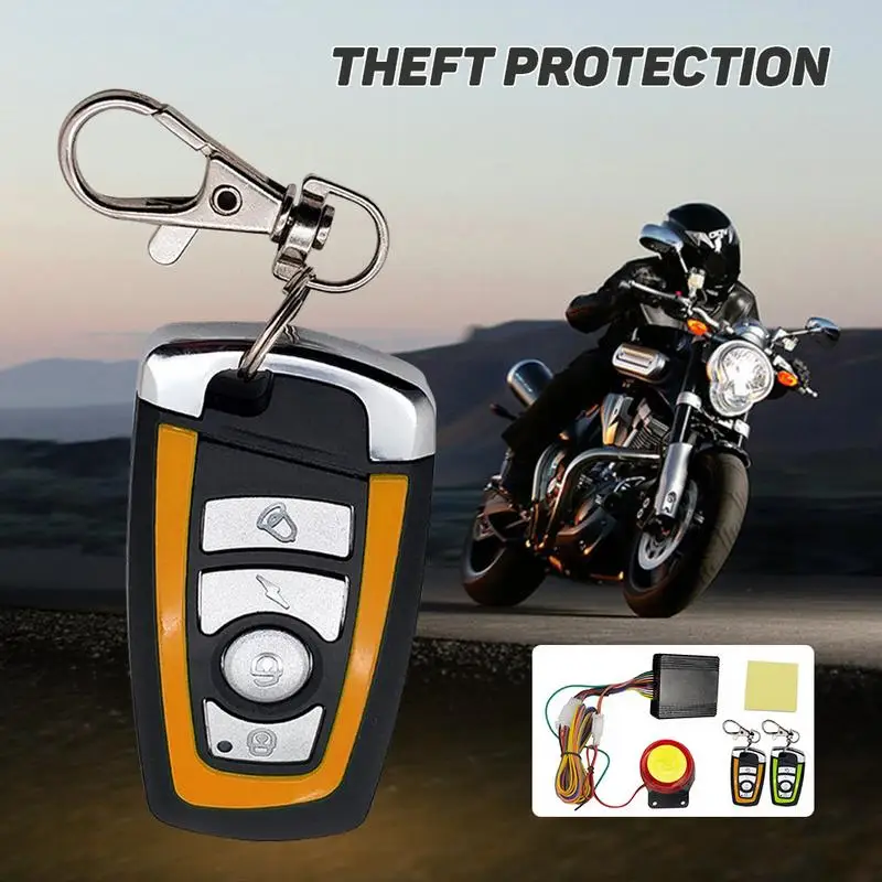 buy Motorcycle Alarm System Anti theft Security Alarm Protection Remote Control 150M Universal Scooter Chopper Motor Bike