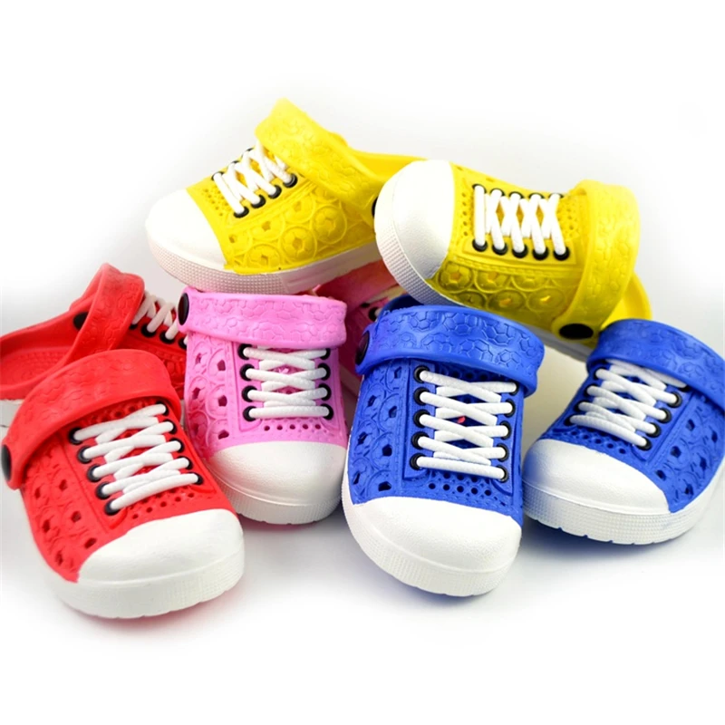 2017 Novo Bebê Meninos Verão Meninas Sandálias Tamancos Macios Respirável Sapatos Crianças Chinelos 4 Cores 5 children sandals slippers