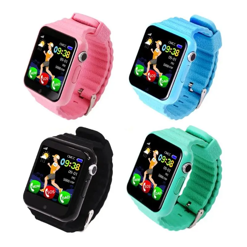 

Children Security Anti Lost GPS Tracker Waterproof Smart Watch V7K 1.54'' Screen Camera Kid SOS Emergency Smart Clock