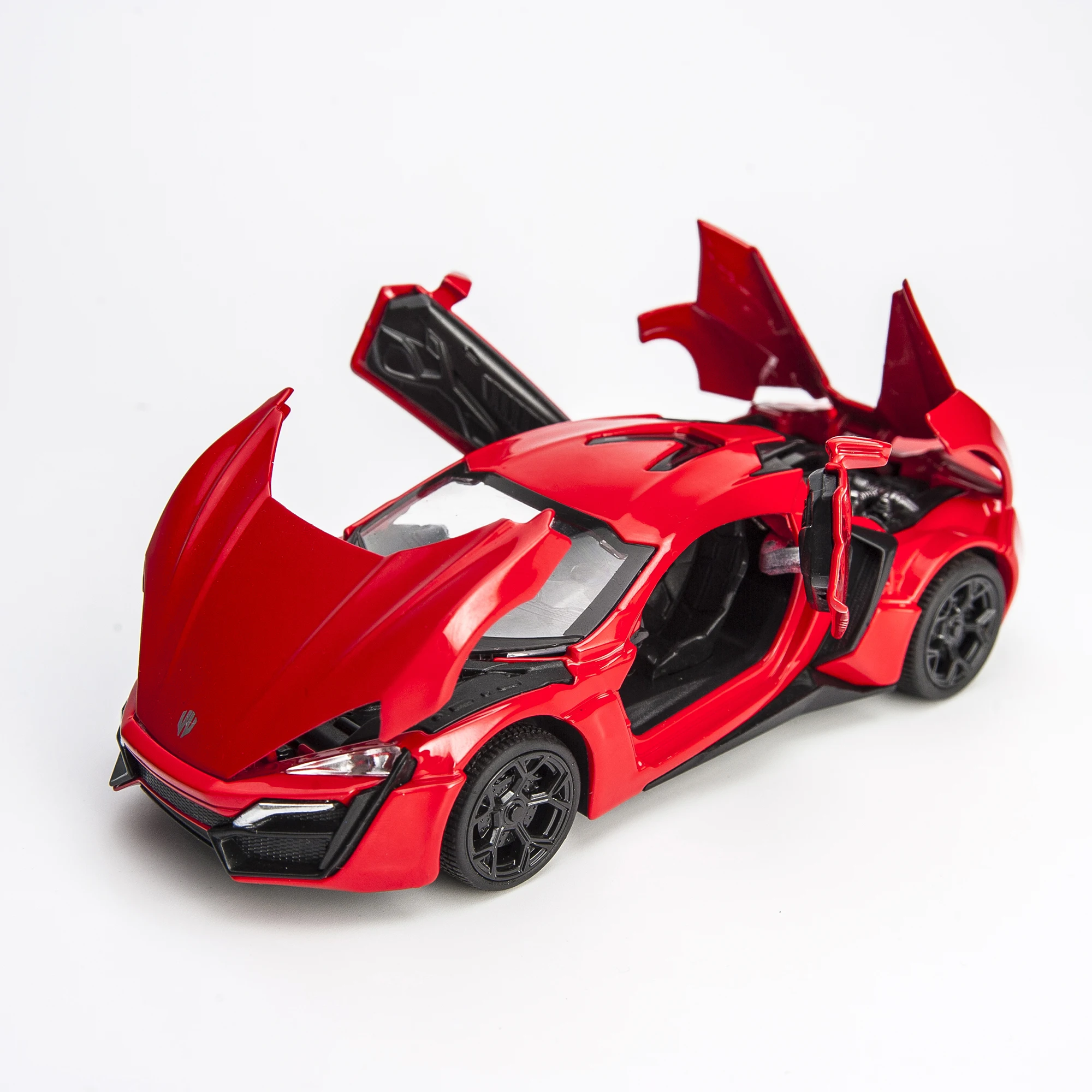 Модели автомобилей KIDAMI 1:32 из сплава Lykan Fast And Furious четыре цвета металлические