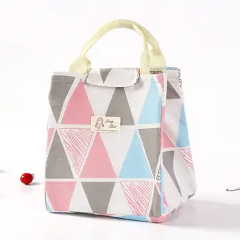 

Women Girl Portable Lunch Bag Bento Cooler Picnic Travel School Food Box Women Tote