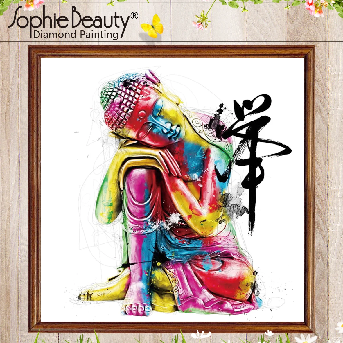 

New Diamond Painting Cross Stitch Handcraft Diy Diamond Mosaic Kit Color Buddha Beaded Embroidery Sophie Beauty Home Crafts Arts