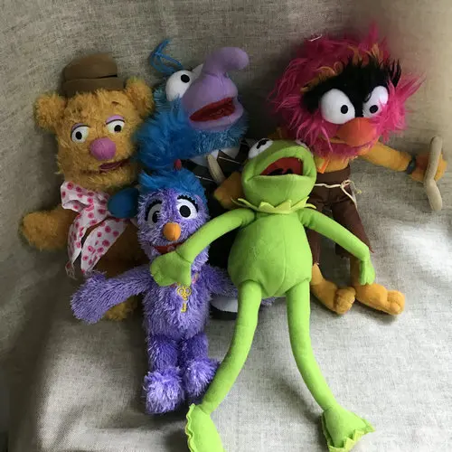 Мягкая Плюшевая Кукла Green Frog Muppets elmo Kermit and Friends Fozzy bear Gonzo лучший подарок|Мягкие