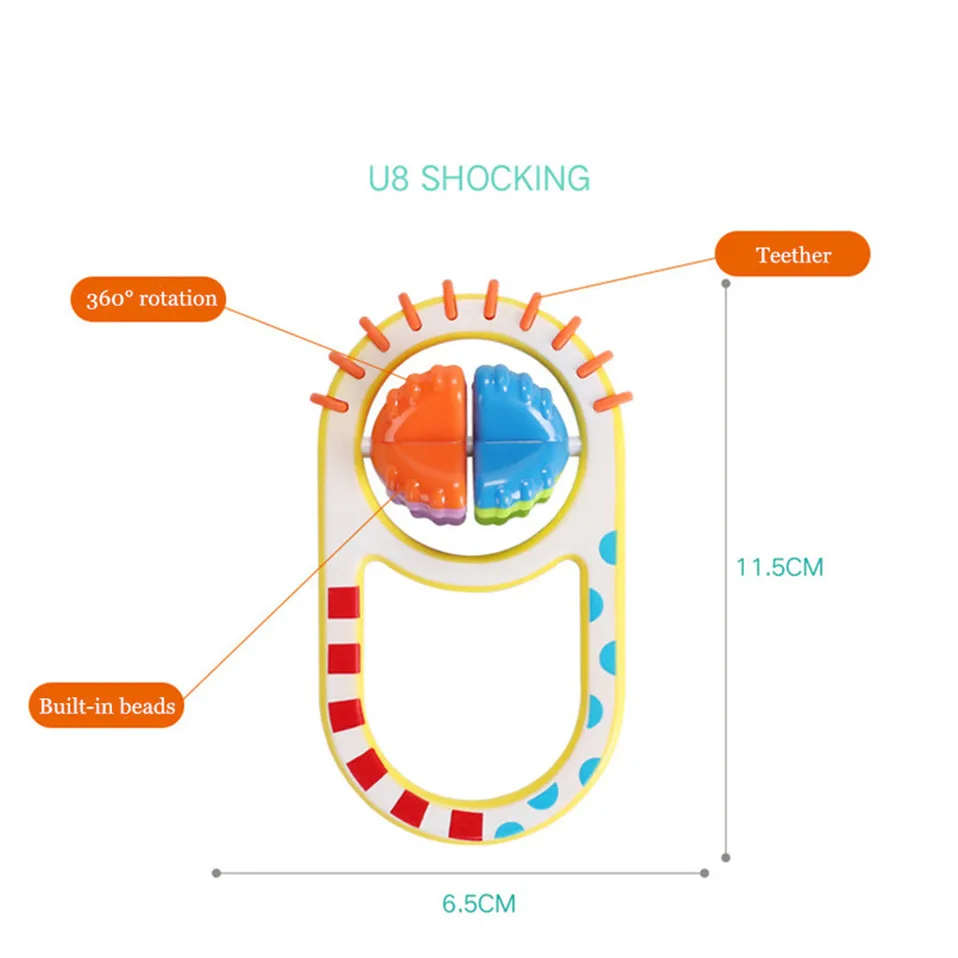 Игрушки для малышей 0-12 месяцев, пластиковая детская погремушка для маленьких мальчиков, Прорезыватель для зубов, кроватка, мобильный Колокольчик для животных, лягушка, игрушки для детей, сенсорные игрушки