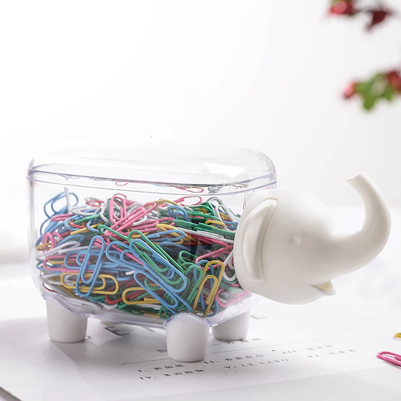 

Cotton Swab Box Elephant Shaped Plastic Boxes Cute Toothpick Storage Case Organizer Home Table Decor Table Decoration