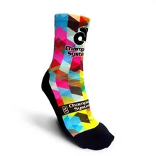 Новые камуфляжные стильные носки с принтом, профессиональные велосипедные носки, Компрессионные носки, спортивные носки, calcetines ciclismo