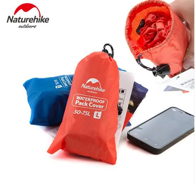 NatureHike Bag Cover 20~30L Waterproof Rain Cover For Backpack Camping Hiking Cycling School Backpack Luggage Bags Dust Covers