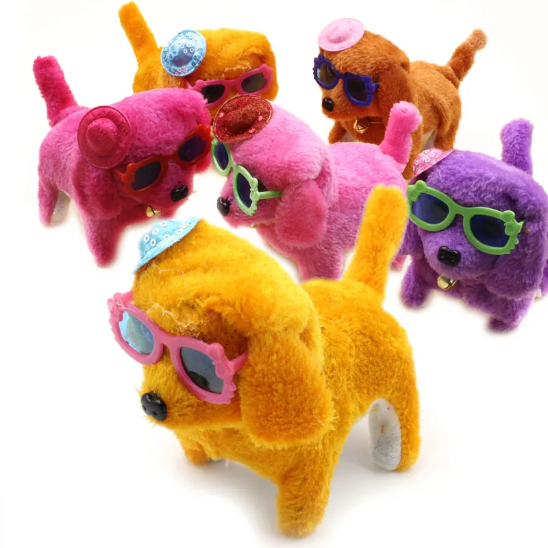 

2018New Electric Plush Puppy Can Walk Pet Dog Will Sound Shake The Tail Toy Doll Animal