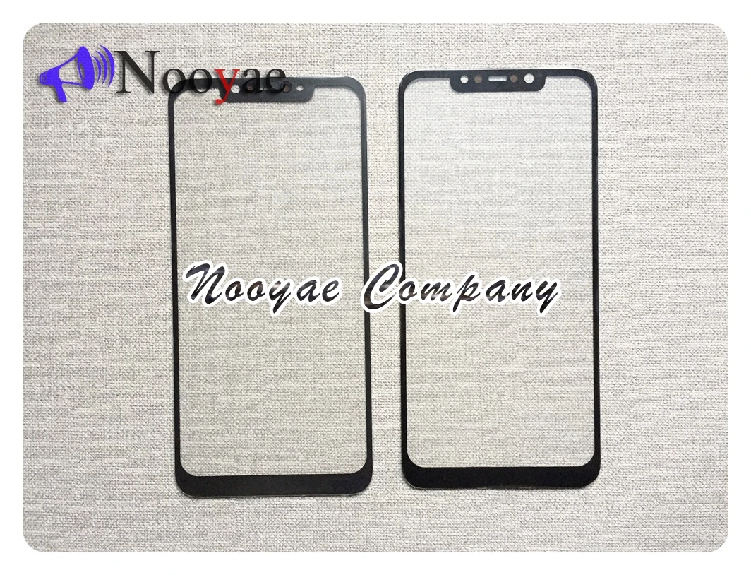 Черный стеклянный экран для Xiaomi Pocophone F1 стеклянная линза передняя внешняя панель