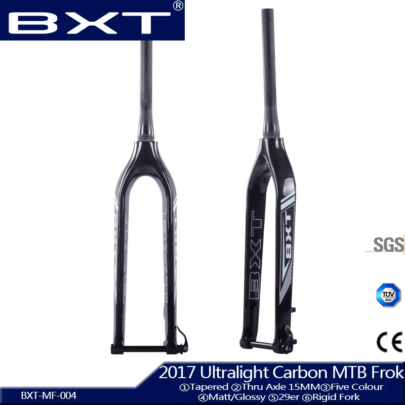 

2017BXT Full Carbon mtb fork 29er Mountain Bikes fork for bicycle parts Tapered Thru Axle 15mm bicycle fork suspension