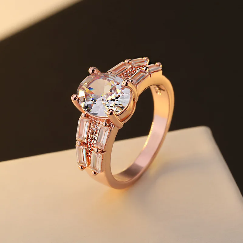 oval crystal wedding rings bands jewelry (3)