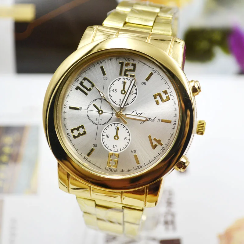 

Jhlf New Large Dial Steel White Belt Men's Watch Fashion Sports Student Watch Male Quartz Foreign Trade Watch