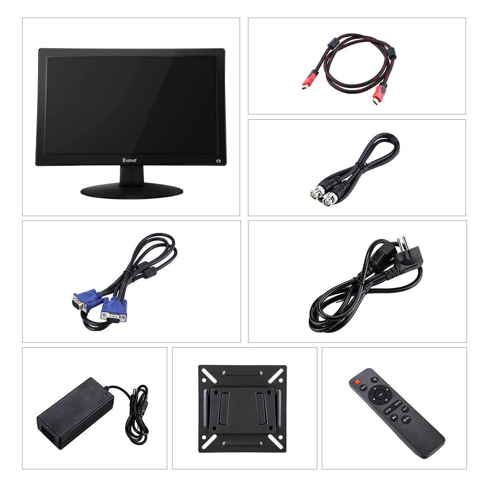 EYOYO 15," ips HDMI lcd монитор дисплей FHD 1920x1080 Видео цветной экран с AV VGA BNC USB для ТВ ПК CC tv камера безопасности DVD