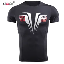 Беговая футболка с короткими рукавами спортивные колготки стрейч скорость сухой Футболка дышащий материал, впитывающий влагу одежда фитнес компрессия