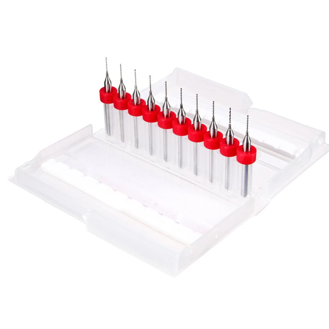 Карбид вольфрама Микро Мини сверла 10 шт 0,3 мм-1,2 мм PCB сверла CNC Деревообрабатывающие инструменты цвет случайный 3D принтер аксессуары