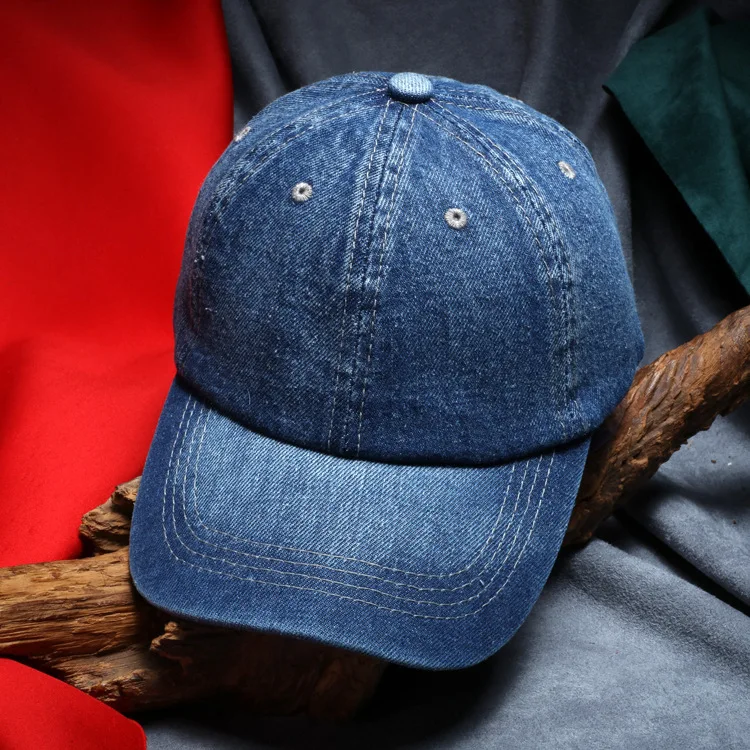 navy blue Ковбойская бейсбольная Кепка унисекс, Осенние повседневные Шапки Sanpback для мужчин и женщин, уличные спортивные джинсы в стиле хип-хоп - Цвет: navy blue