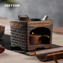 Винтажный подогреватель керамической грубой керамики нагреватель чайной посуды аксессуары/Подогрев кофейного молока чайная База держатель чайника подсвечник искусство