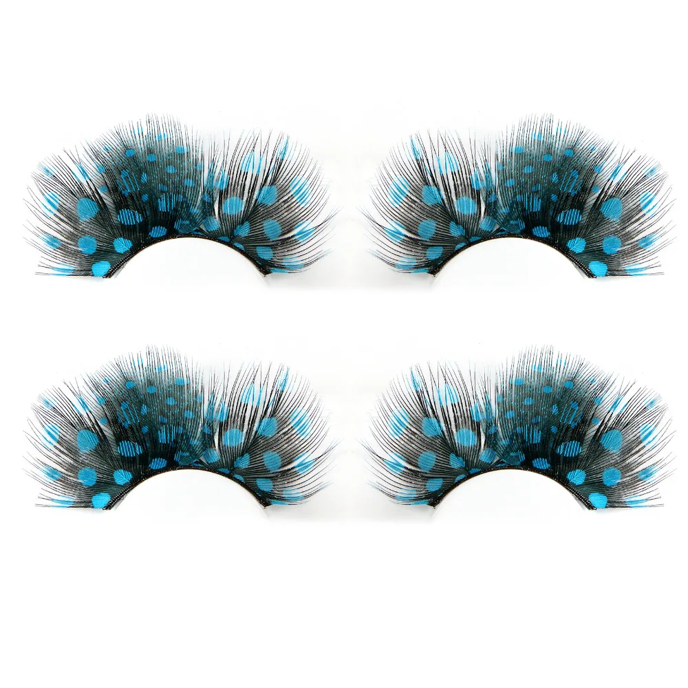 

5 Pairs Feather Eyelashes Exaggeration Dance Masquerade/Party Natural Long False Eyelashes Makeup Extension Tools