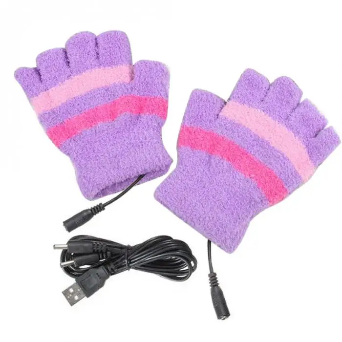 Зимний электрический USB Heatting цветной ручной теплые перчатки + USB кабель LXH