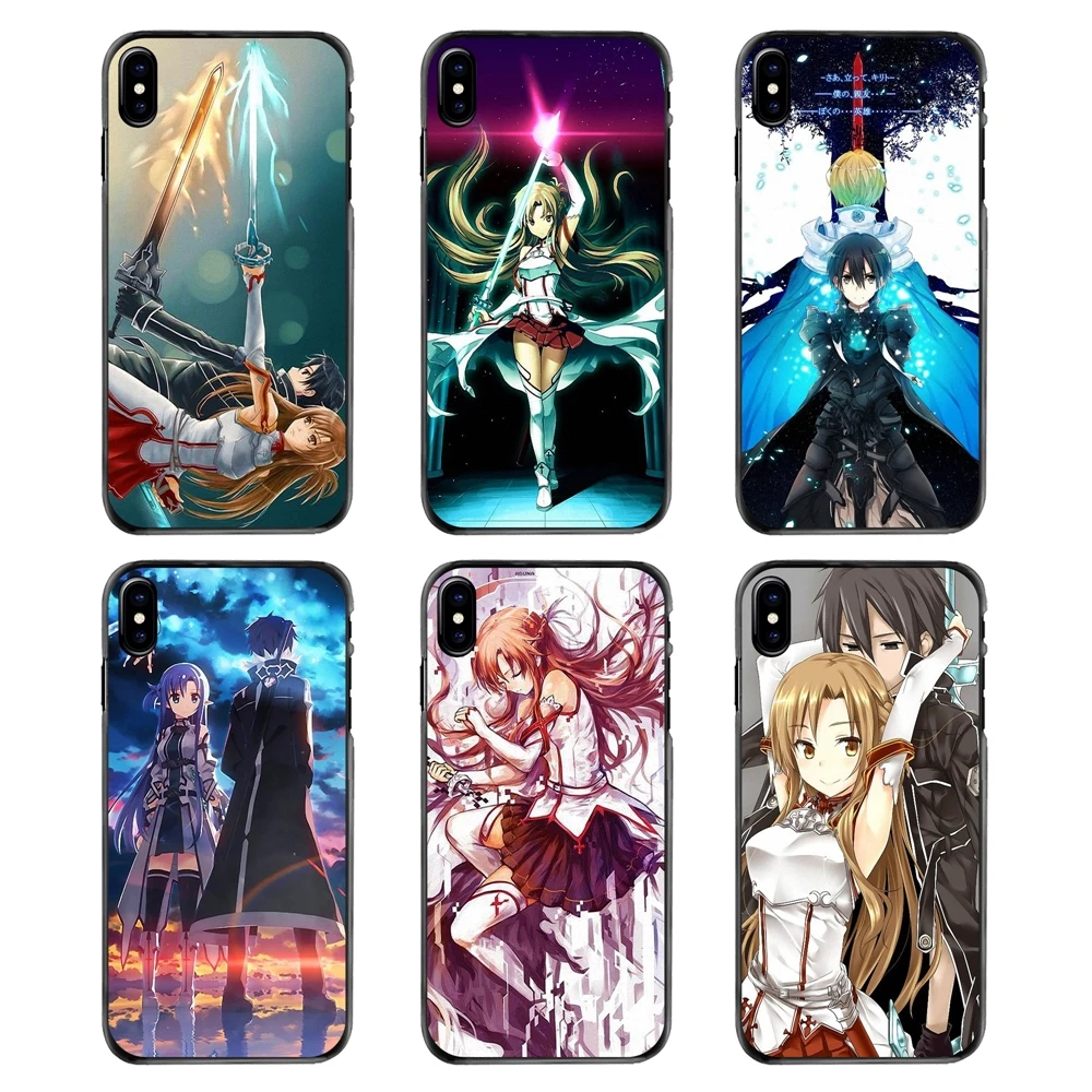 For Samsung Galaxy A3 A5 A7 A8 J1 J2 J3 J5 J7 Prime 2015 2016 2017 Sword Art Online Kirito Asuna SAO Japan Anime Phone Cases |