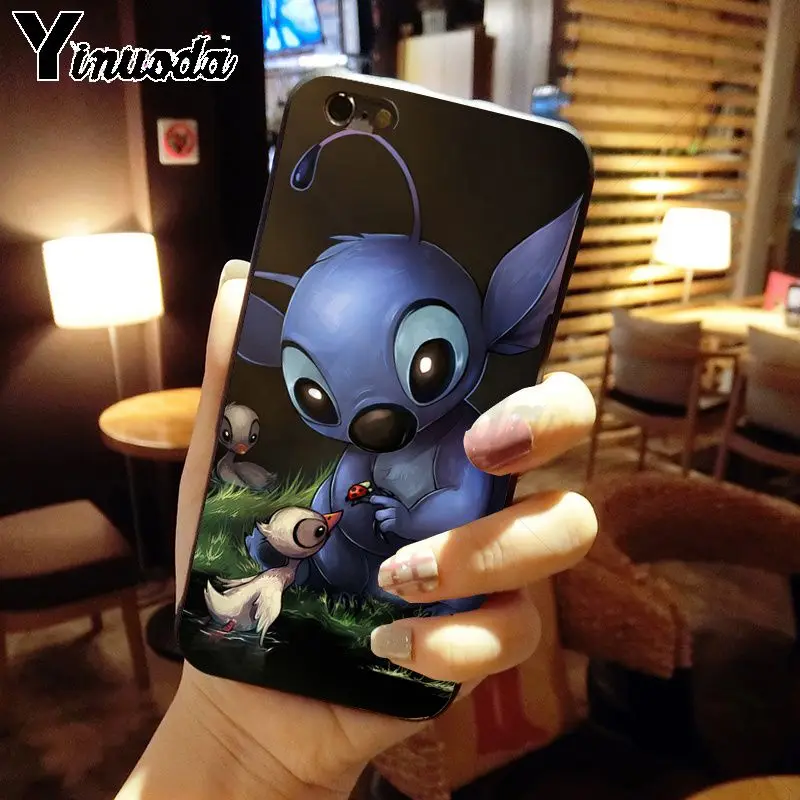 Yinuoda милый стежок Ohana чехол для телефона аксессуары iPhone 6S 6plus 7plus 8 8Plus X Xs MAX 5 5S