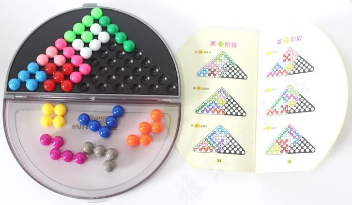 Классическая логическая Пирамида бусины головоломка 3D ум головоломки обучающие игры игрушки для детей дети взрослые