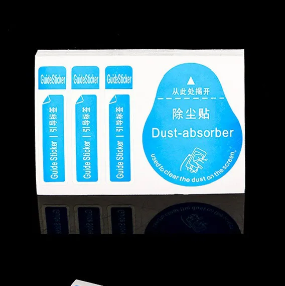 100pc 4in1 Dust Absorber Tempered Glass Screen Protectors Mobile Phone ...