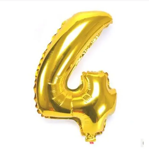 32 дюйма Золотое серебряное число фольгированных воздушных шаров цифра с днем рождения Свадебные украшения с буквами вечерние шары - Цвет: gold