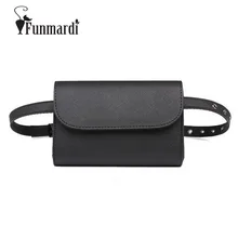 FUNMARDI, черные трендовые высококачественные поясные сумки, женская поясная сумка, роскошный бренд, нагрудная сумка из искусственной кожи, модная поясная сумка для телефона WLAM0241