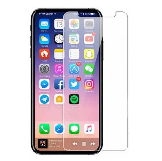 2.5D 9H прозрачный Vidrio templado para 6 7 5 s se 8 plus XS max XR de iphone x protector pantalla vidrio p|Защитные стёкла