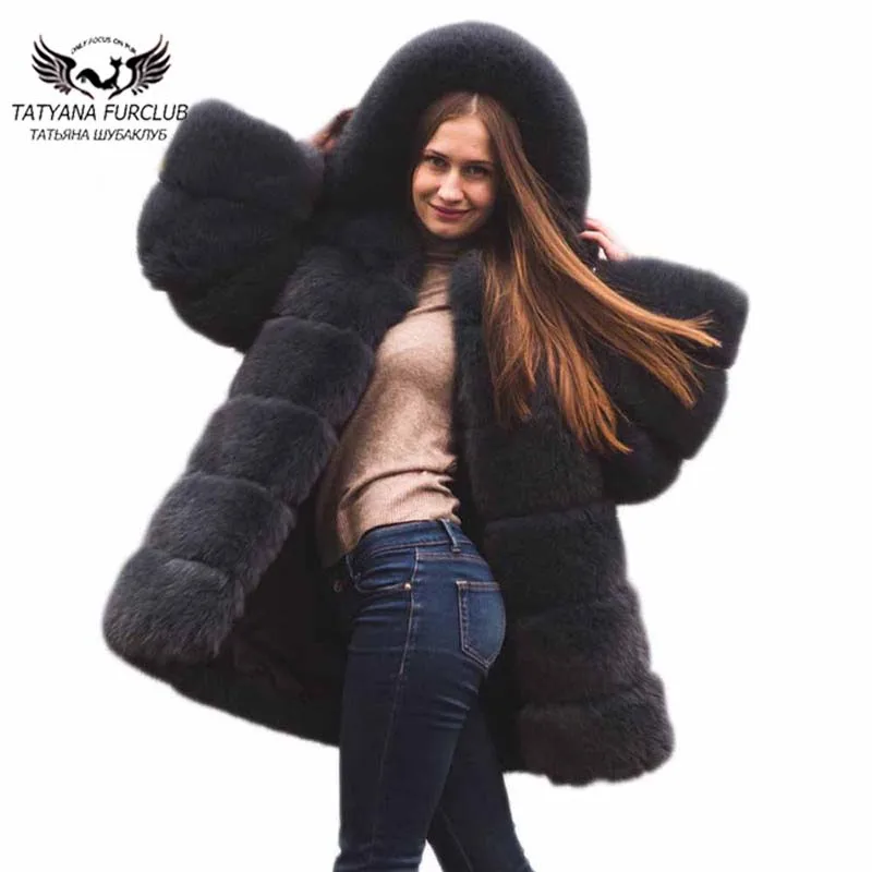Long Renard Les Nouveaux Moyen Gray Pour Chaud Dames Outwear dark Type Tatyana Red Femmes Chaude 2018 Réel Fourrure Doux D'hiver De black Manteaux Manteau Prochainement Yw7qvU