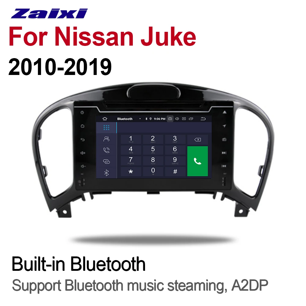 Perfect ZaiXi 7" Android Car Multimedia player 2 Din WIFI GPS Navigation Autoradio For Nissan Juke 2010~2019 touch screen Bluetooth 1