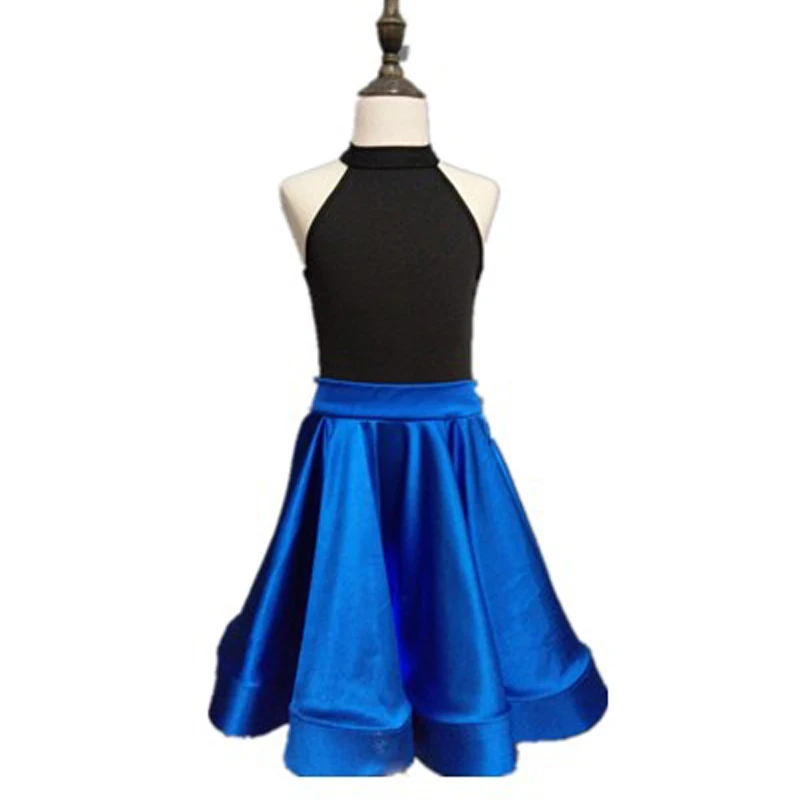 

2pcs Girls Latin Dance Dress Kids Dresses For Girls Skirt Cha Cha Flamengo Tango Salsa Dress Competitive Latin Skirt BL1411