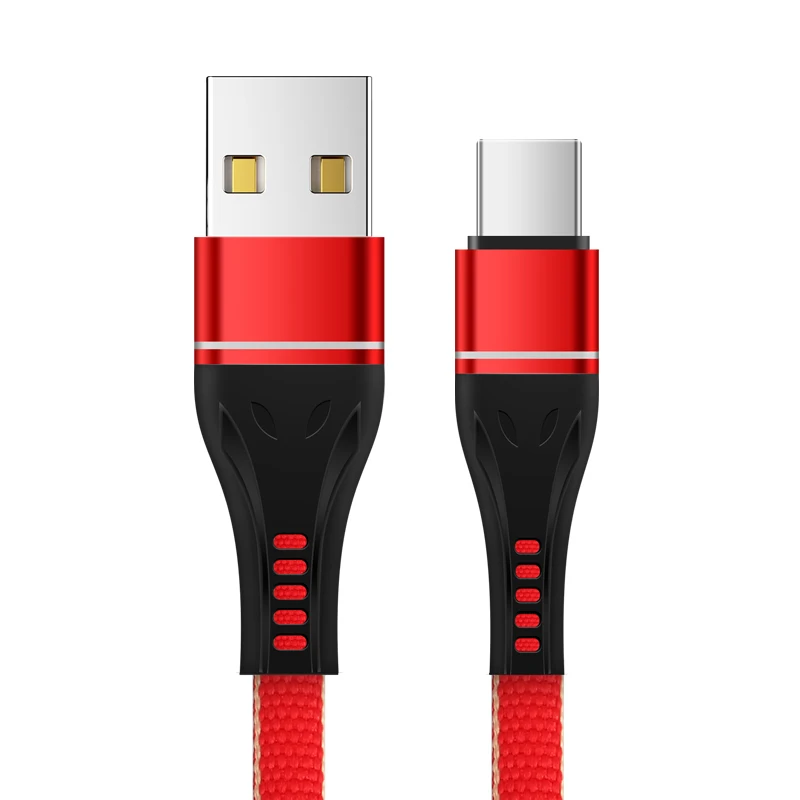 3а usb type C кабель для Xiaomi Mi9 Redmi Note 7 Быстрая зарядка type-C мобильный телефон зарядный провод USB C кабель для samsung S9 S8 шнур - Цвет: Red