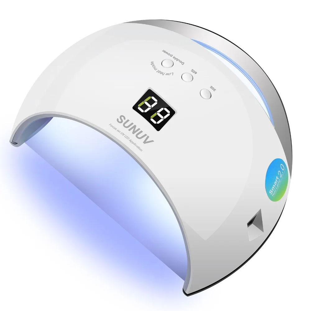 

SUN6 Smart Lamp Nail LED UV Lamp Dryer Metal Bottom LCD Timer Multicolors for Curing UV Gel Polish Nail Art Tools